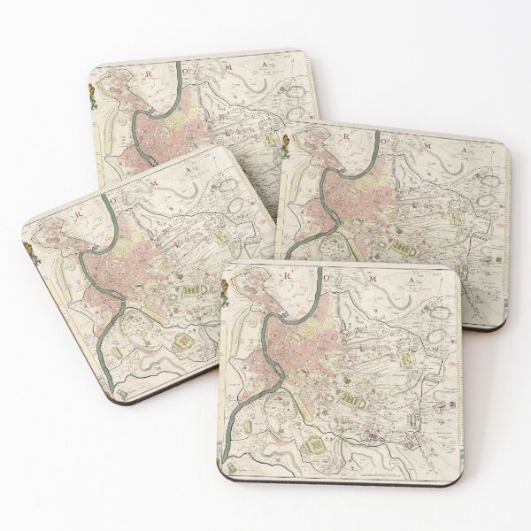 Item preview, Vintage Map of Rome Italy (1755) designed and sold by BravuraMedia.