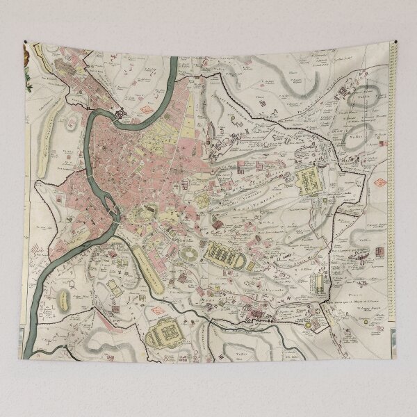Item preview, Vintage Map of Rome Italy (1755) designed and sold by BravuraMedia.