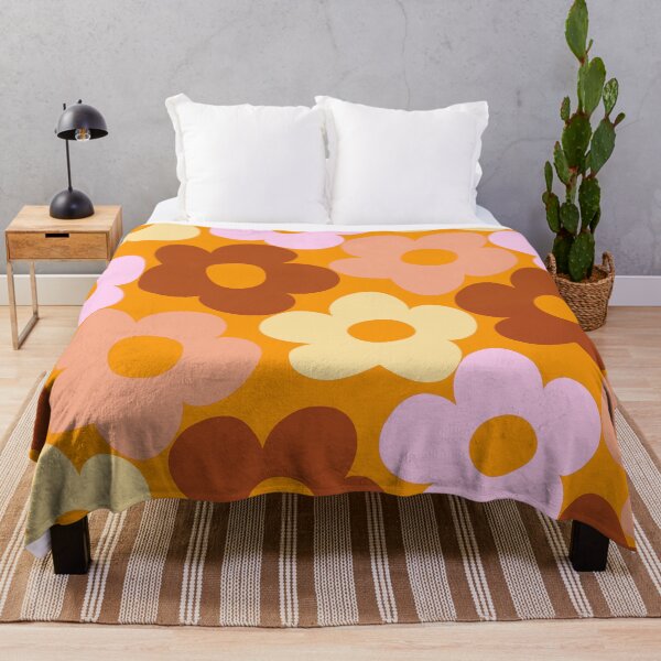 Item preview, Retro Fall Daisies #3 #floral #retro #decor #art  designed and sold by Anita's & Bella's Art.