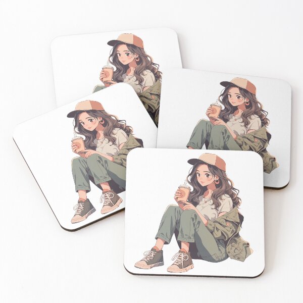 Item preview, The Girl Coffee Lover designed and sold by Ordinary Life Works.