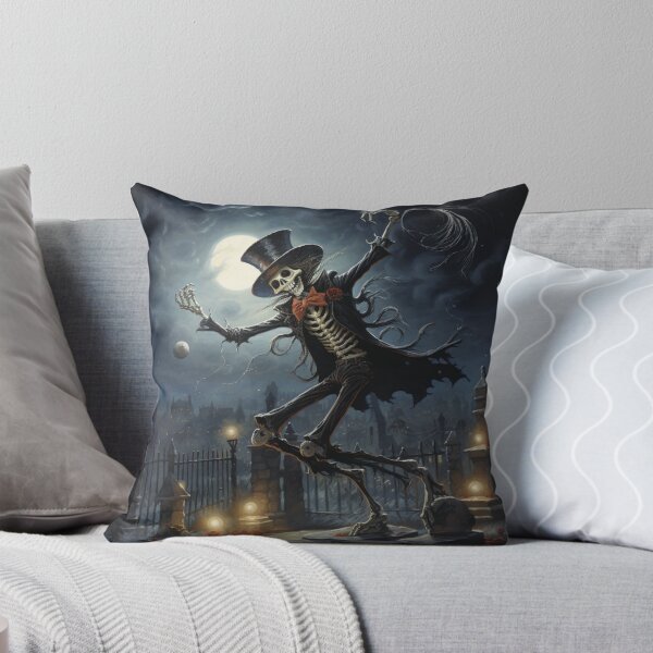 Item preview, Playful Skeleton Dancing in Moonlit Graveyard designed and sold by yourfavdraw.
