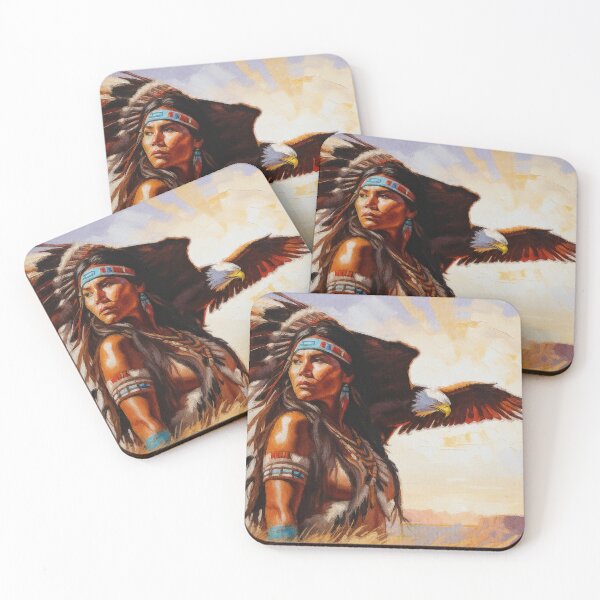 Item preview, Native American Eagle Shaman designed and sold by AUTHENTIC AMERICANA ARTS.