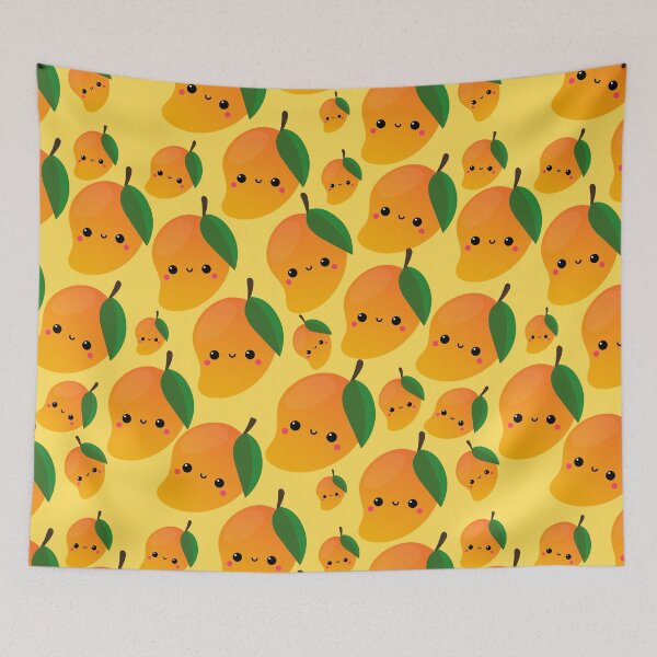Item preview, Cute Kawaii Mango - Adorable Fruit Art designed and sold by OrangeMG.