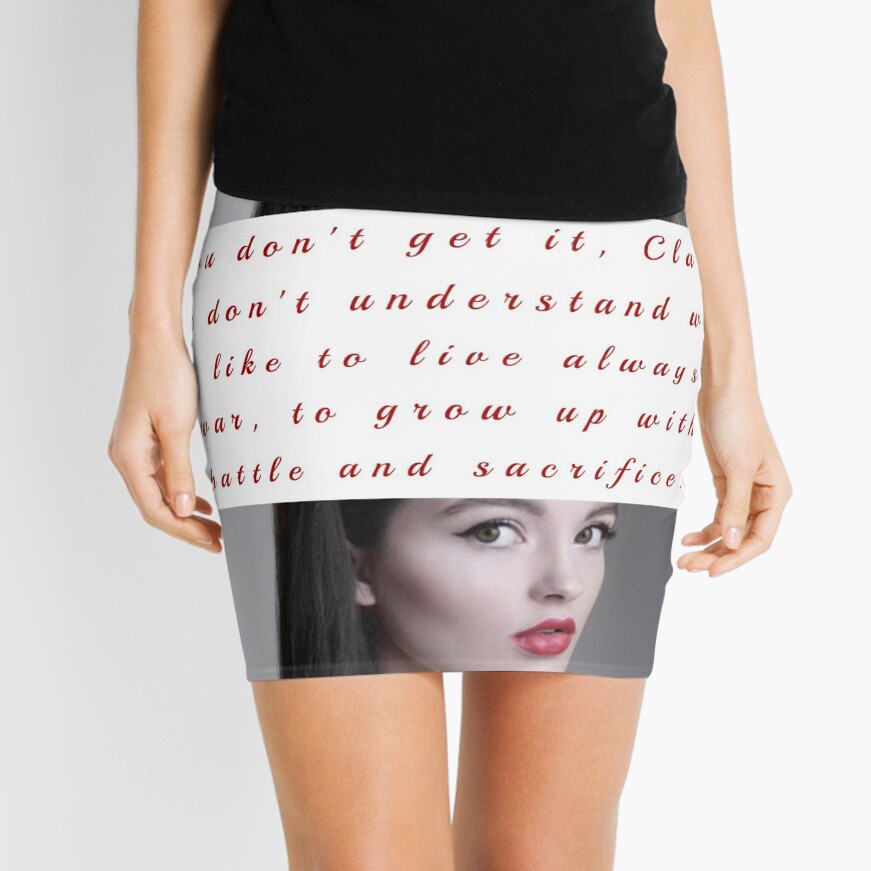 "Isabelle Lightwood Quote" Mini Skirt for Sale by thoughtsoflove