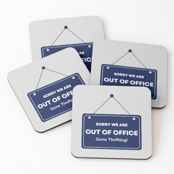 Item preview, Out of Office Gone Thrifting Sign designed and sold by Neeshki.