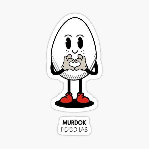 Murdok Food Lab - Mr. Egg Sticker
