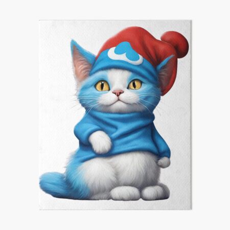 Cute Little Smurf Cat Poster for Sale by sklstore