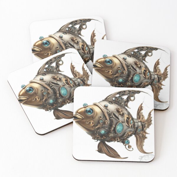 Item preview, Gear-Gilled Goldfish designed and sold by Steambesties.