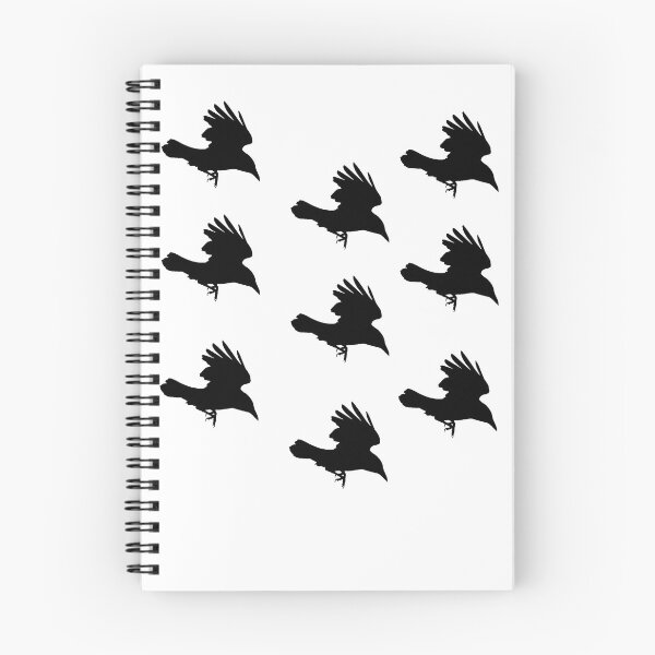Item preview, crow Silhouette inflight design art  designed and sold by Simon-dell.