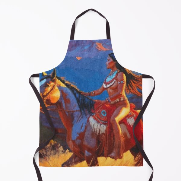 Item preview, Native American Riding into the Night designed and sold by AUTHENTIC AMERICANA ARTS.