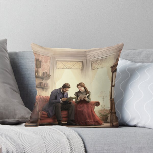 Item preview, Victorian Couple Reading Together Victorian Inspired Art  designed and sold by CDC40.