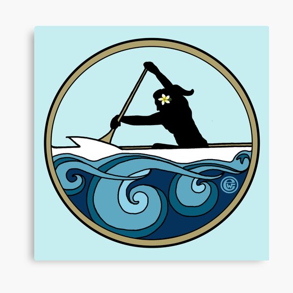 Wahine Paddler Canvas Print