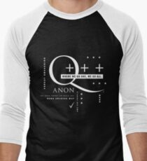 Q - Anon - Wo wir gehen, ein + + + Baseballshirt mit 3/4-Arm