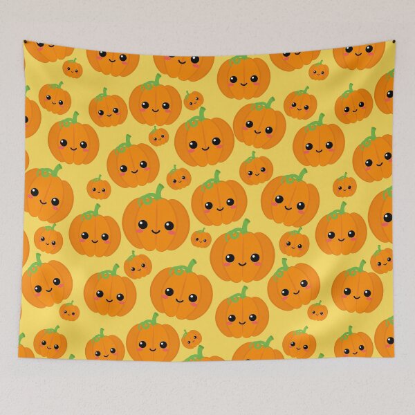 Item preview, Cute Kawaii Pumpkin - Adorable Fall Art designed and sold by OrangeMG.