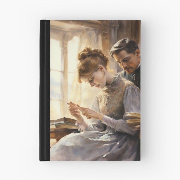 Item preview, Victorian Couple Reading Together Victorian Inspired Art  designed and sold by CDC40.
