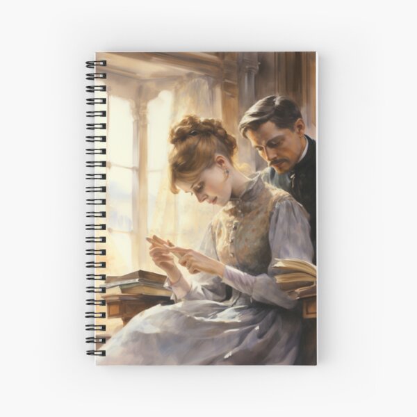 Item preview, Victorian Couple Reading Together Victorian Inspired Art  designed and sold by CDC40.