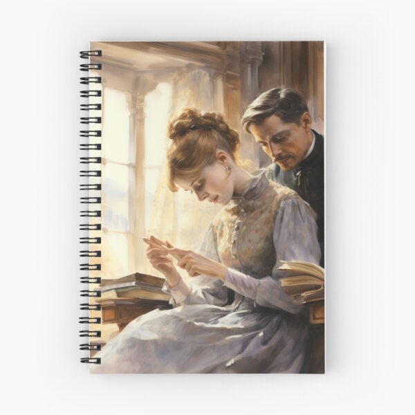 Item preview, Victorian Couple Reading Together Victorian Inspired Art  designed and sold by CDC40.