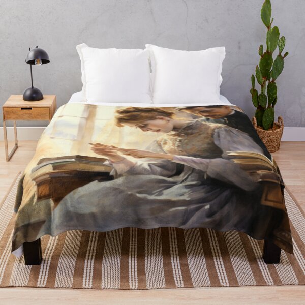 Item preview, Pareja victoriana leyendo juntos Arte de inspiración victoriana designed and sold by CDC40.