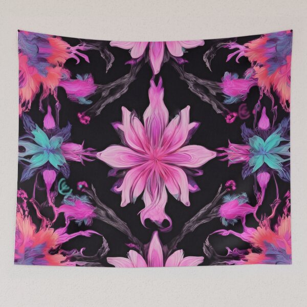 Item preview, Floral Neon Seamless pattern. designed and sold by ExtraEm.