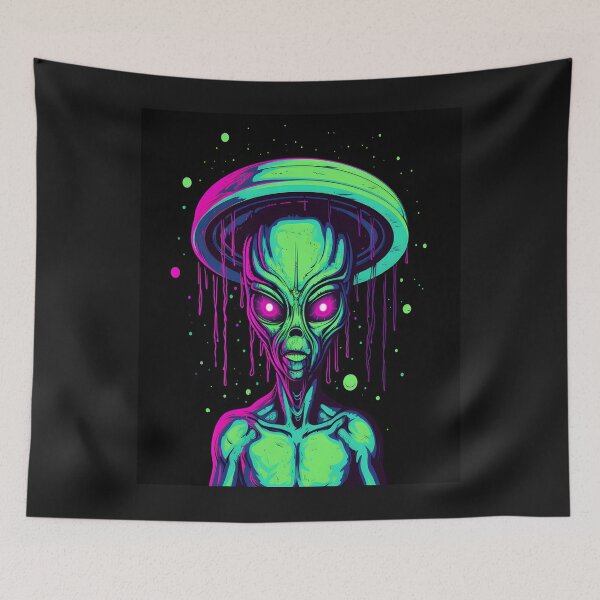 Item preview, Comedic Alien Creature Bathing in the Galaxy designed and sold by alaa-mously.