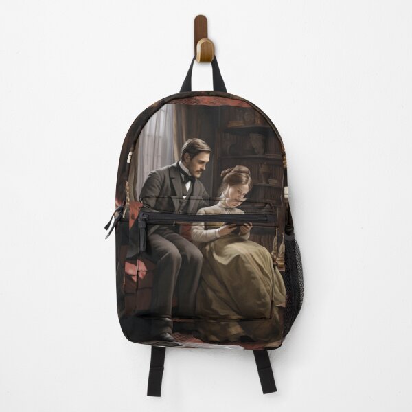 Item preview, Victorian Couple Reading Together Victorian Inspired Art designed and sold by CDC40.