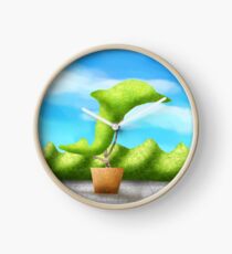 Topiary Dolphin Clock