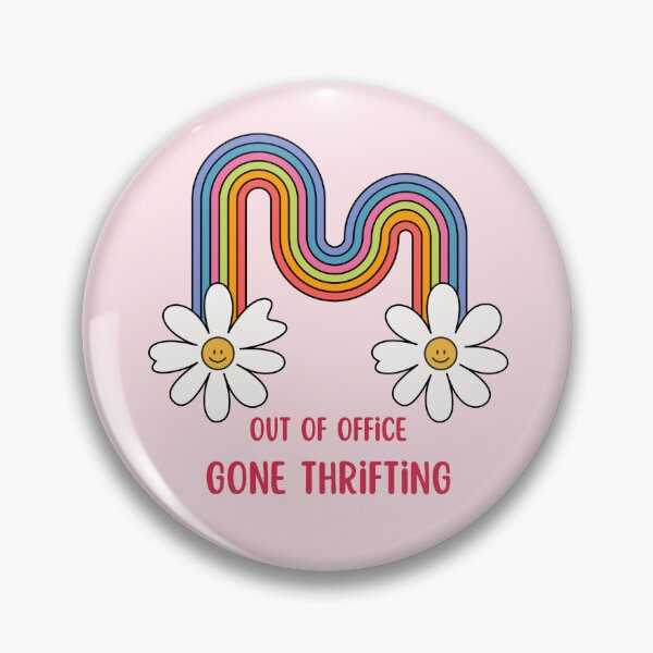 Item preview, Out of Office Gone Thrifting Daisies and Rainbow designed and sold by Neeshki.
