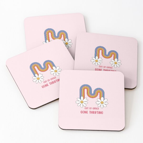 Item preview, Out of Office Gone Thrifting Daisies and Rainbow designed and sold by Neeshki.