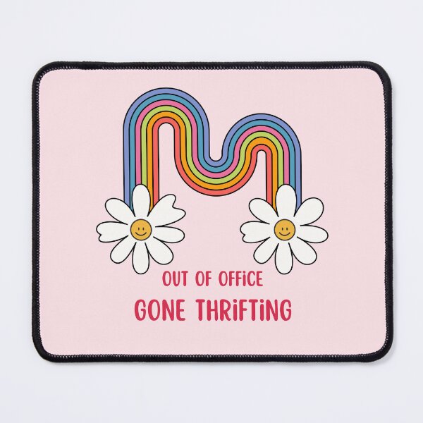 Item preview, Out of Office Gone Thrifting Daisies and Rainbow designed and sold by Neeshki.