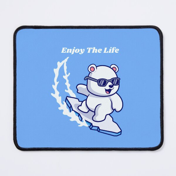 Item preview, Arctic Cutie: Polar Bear Surfing on Ice designed and sold by StickerStudio27.