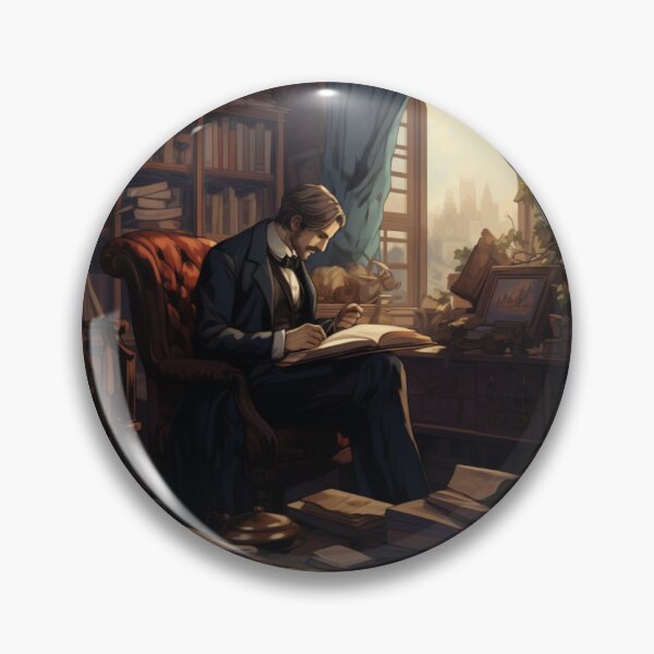 Item preview, Victorian Man Reading Victorian Inspired Art  designed and sold by CDC40.