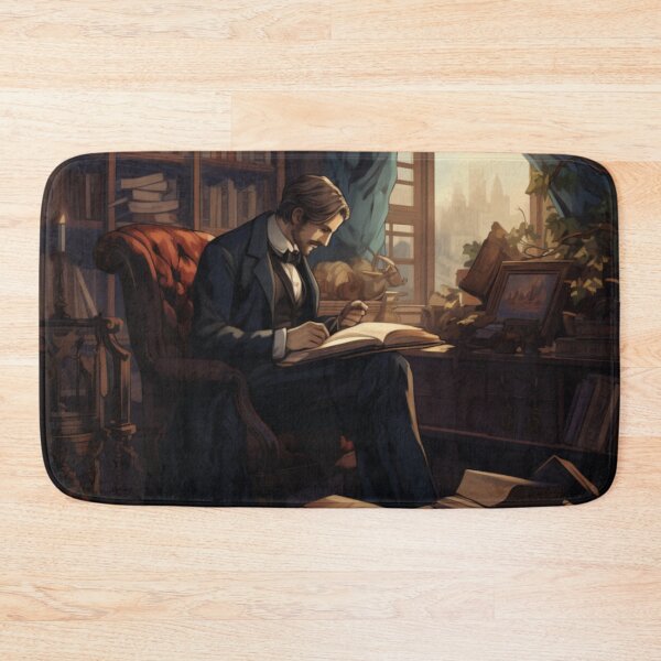 Item preview, Victorian Man Reading Victorian Inspired Art  designed and sold by CDC40.
