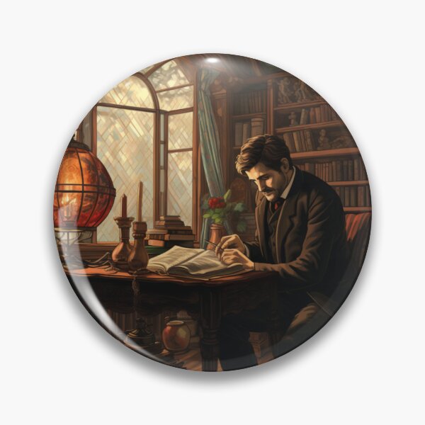 Item preview, Victorian Man Reading Victorian Inspired Art  designed and sold by CDC40.