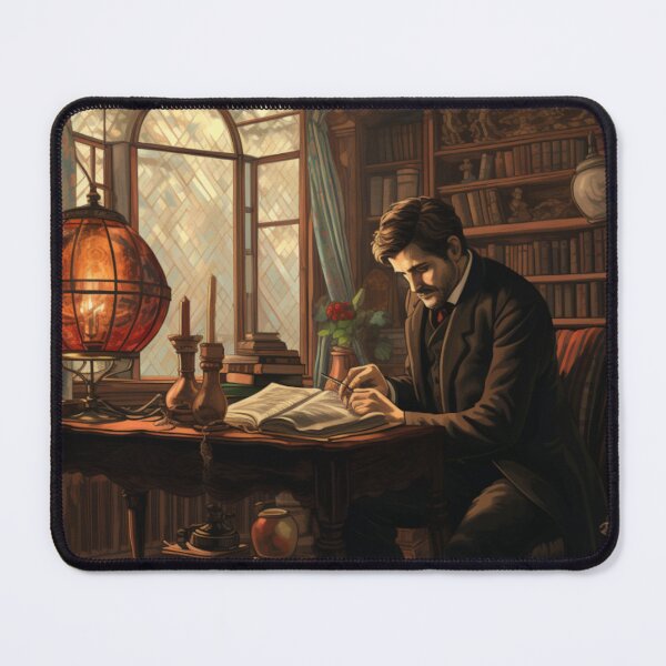 Item preview, Victorian Man Reading Victorian Inspired Art designed and sold by CDC40.