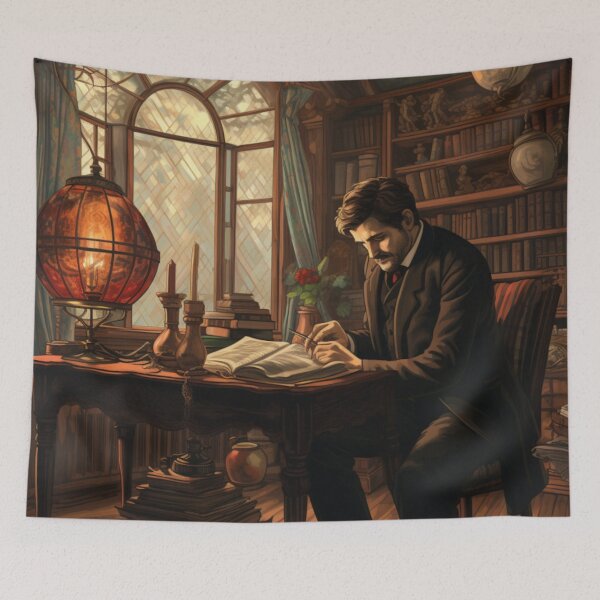 Item preview, Victorian Man Reading Victorian Inspired Art  designed and sold by CDC40.
