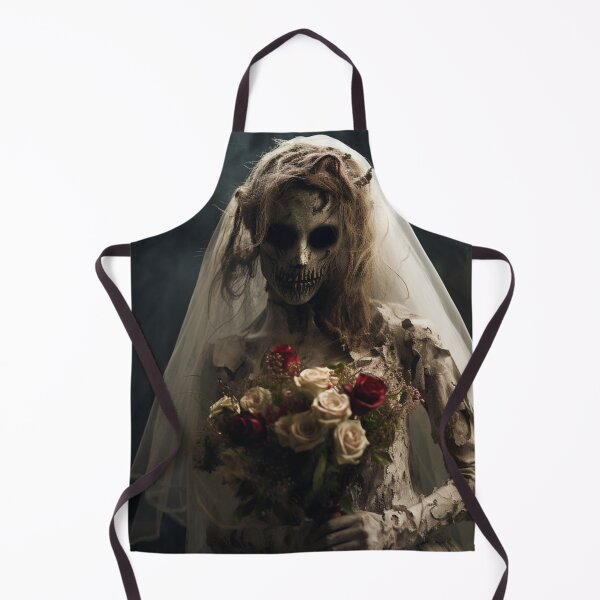 Item preview, The Zombie Bride with Torn Lace and a Bouquet of Wilted Flowers designed and sold by yourfavdraw.