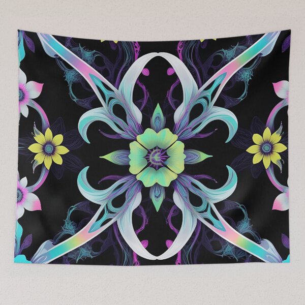 Item preview, Floral Neon Seamless pattern. designed and sold by ExtraEm.