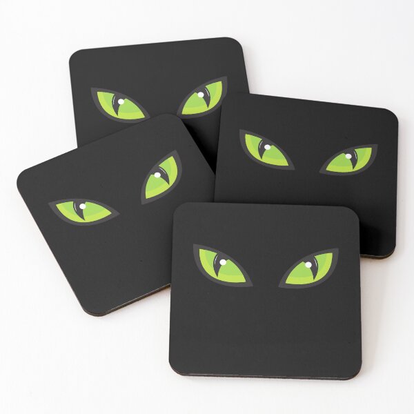 Aperçu de l'œuvre Yeux de chat verts - Halloween créée et vendue par Bo Hoffmanns.