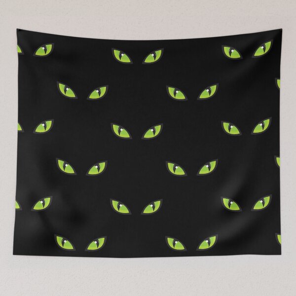 Item preview, Green Cat Eyes - Halloween designed and sold by Bo Hoffmanns.