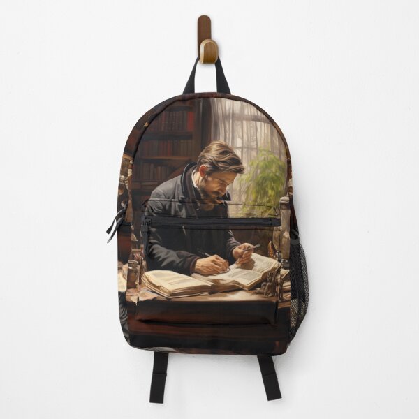 Item preview, Victorian Man Reading And Making Margin Notes Victorian Inspired Art  designed and sold by CDC40.