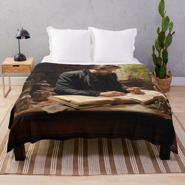 Item preview, Hombre victoriano leyendo y haciendo notas al margen Arte de inspiración victoriana designed and sold by CDC40.