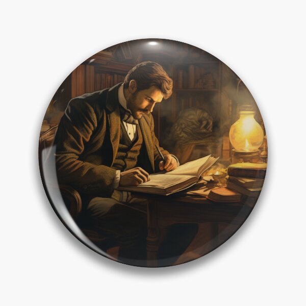 Item preview, Victorian Man Reading Victorian Inspired Art  designed and sold by CDC40.