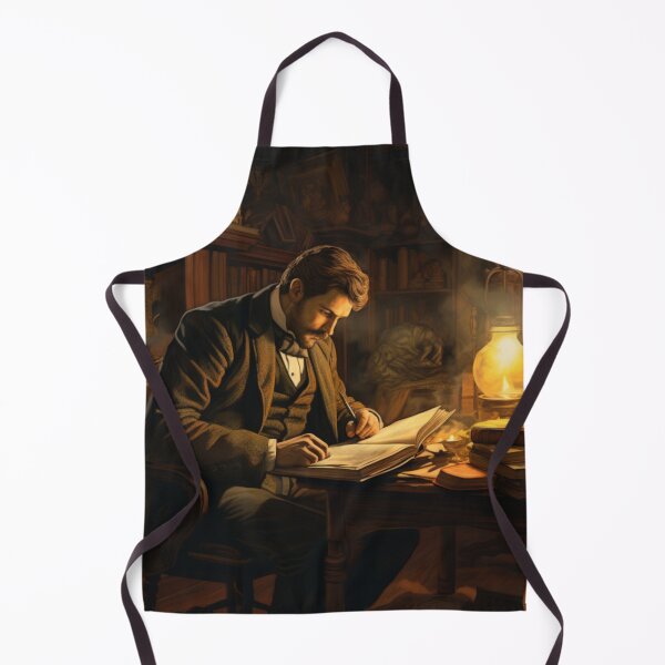 Item preview, Victorian Man Reading Victorian Inspired Art designed and sold by CDC40.