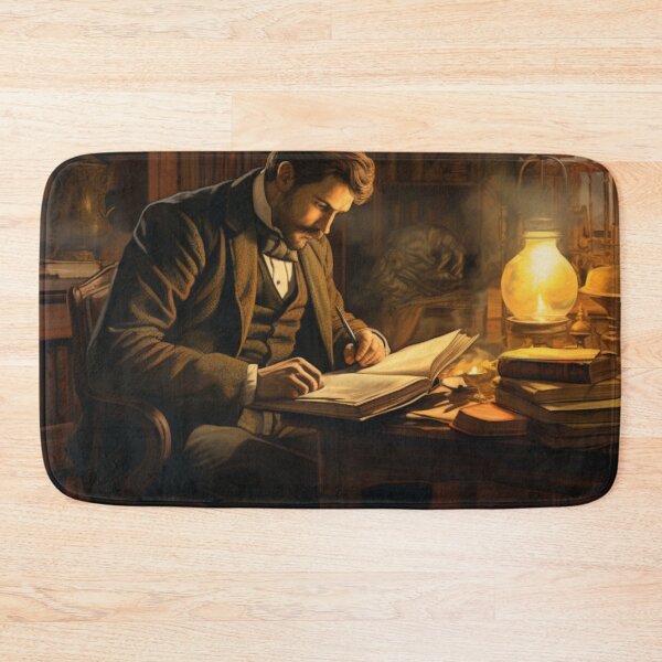 Item preview, Victorian Man Reading Victorian Inspired Art  designed and sold by CDC40.