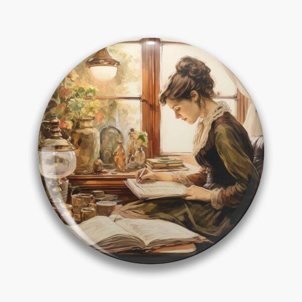 Item preview, Victorian Woman Reading Victorian Inspired Art  designed and sold by CDC40.