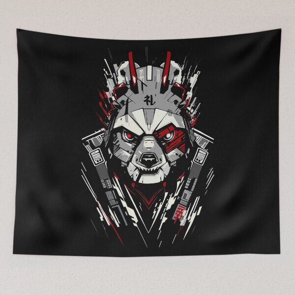 Item preview, Cyber Panda Warrior - Streetwear designed and sold by RoninUnknown.