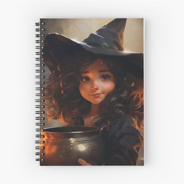 Item preview, Young Witch-in-Training with a Bubbling Cauldron designed and sold by yourfavdraw.
