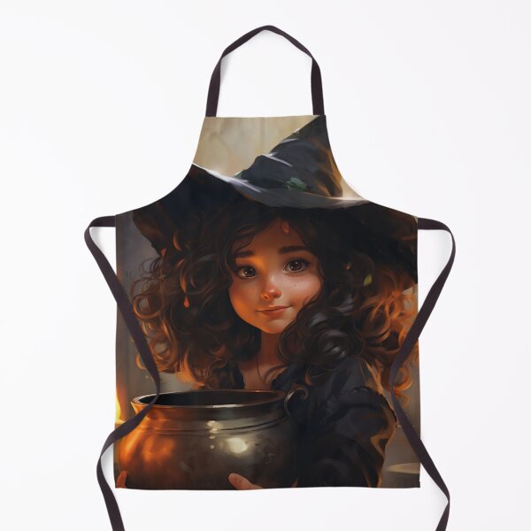 Item preview, Young Witch-in-Training with a Bubbling Cauldron designed and sold by yourfavdraw.