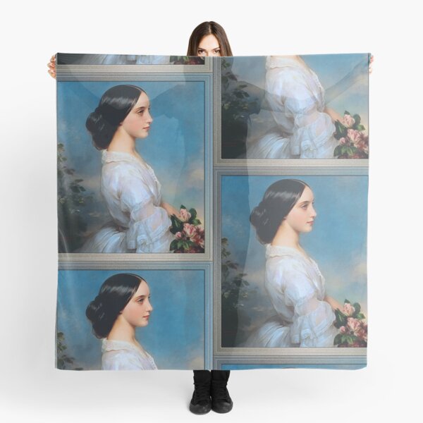 Carmen Aguado, Duchess of Montmorency by Franz Xaver Winterhalter Scarf