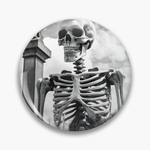 Item preview, Halloween Skeleton in Cemetary designed and sold by RedHandedOD.
